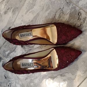 Badgley Mischka red heels